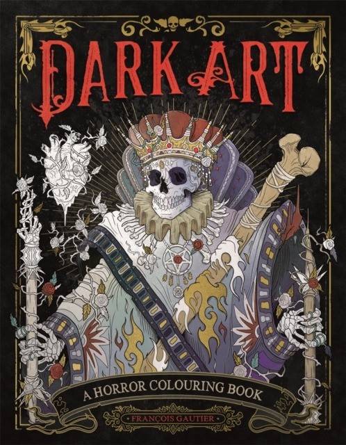okładka Dark Art: A Horror Colouring Book książka