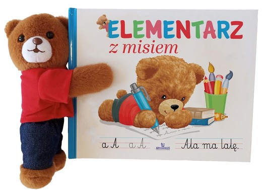 okładka Elementarz z misiem książka | Ewelina Chmielińska