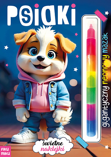 okładka Psiaki. Gigantyczny neonowy mazak. Marker modułowy książka | Opracowanie zbiorowe