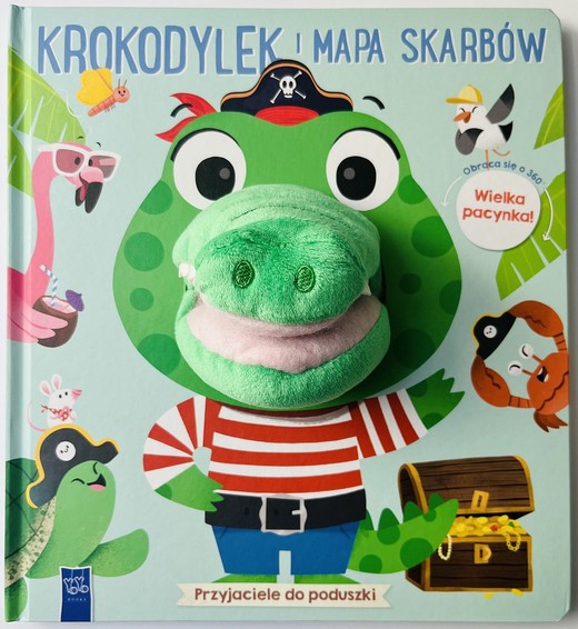 okładka Krokodylek i mapa skarbów. Przyjaciele do poduszki książka | Opracowanie zbiorowe