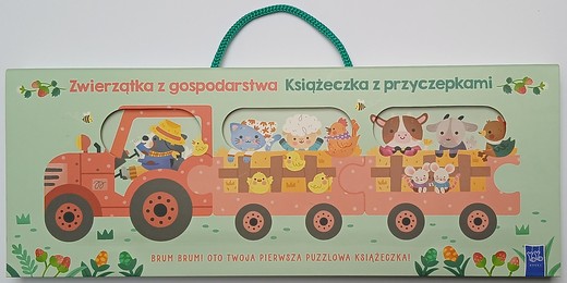 okładka Książeczka z przyczepkami. Zwierzątka z gospodarstwa książka | Opracowanie zbiorowe