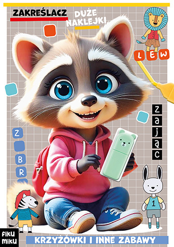 okładka Krzyżówki i inne zabawy. Seria z markerkiem książka | Opracowanie zbiorowe