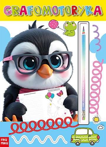 okładka Grafomotoryka z tęczowym ołówkiem książka | Opracowanie zbiorowe
