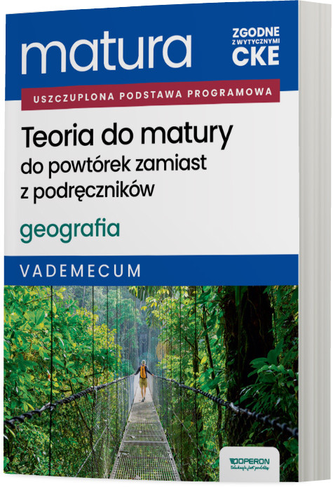 okładka Matura 2026 Geografia Teoria do matury Vademecum książka | Janusz Stasiak