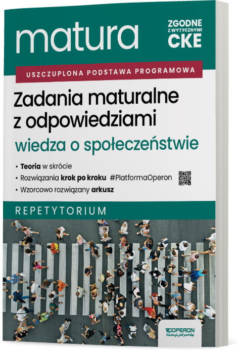 okładka Matura 2026 Wiedza o społeczeństwie Zadania maturalne z odpowiedziami Repetytorium książka | Artur Derdziak