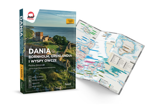 okładka Dania oraz Bornholm, Wyspy Owcze i Grenlandia. inspirator podróżniczy książka | Paulina Górszczak