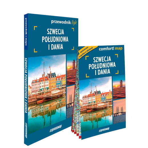 okładka Szwecja południowa i Dania Zestaw Przewodnikowy 2w1 light 2025 książka