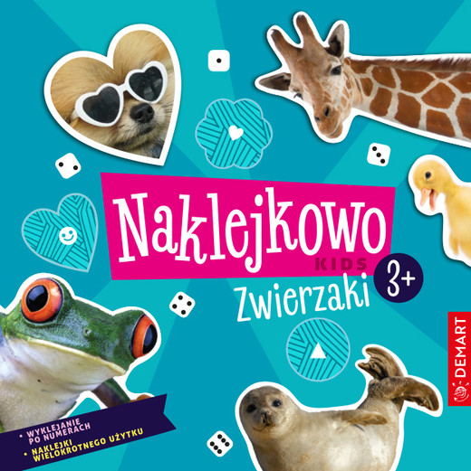 okładka Naklejkowo Kids. Zwierzaki 3+ książka | Anna Borchard