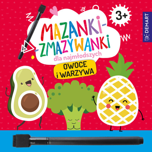okładka Mazanki-zmazywanki dla najmłodszych. Owoce i warzywa książka | Anna Borchard