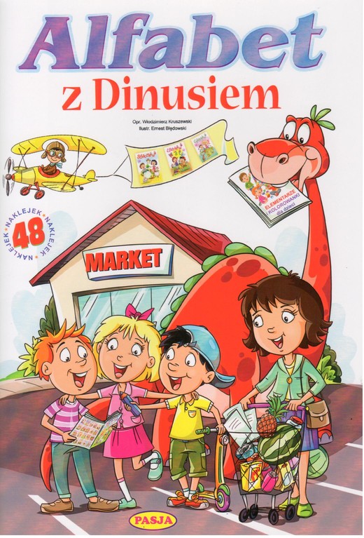 okładka Alfabet z Dinusiem książka | Ernest Błędowski, Kruszewski Włodzimierz