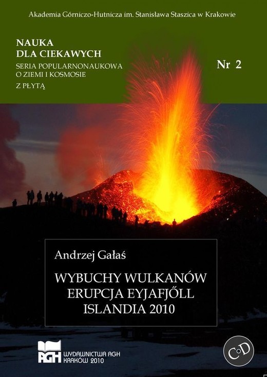okładka Wybuchy wulkanów erupcja Eyjafjoll Islandia 2010 książka | Andrzej Gałaś