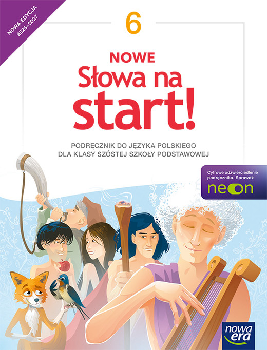 okładka Język polski Słowa na start! podręcznik dla klasy 6 szkoły podstawowej EDYCJA 2025-2027 książka