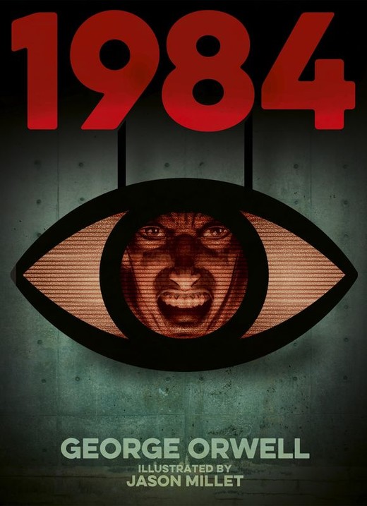 okładka 1984 (Nineteen Eighty-Four) wer. angielska książka | George Orwell
