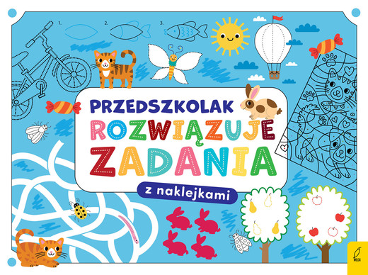 okładka Przedszkolak rozwiązuje zadania. Zeszyt niebieski książka | Opracowanie zbiorowe