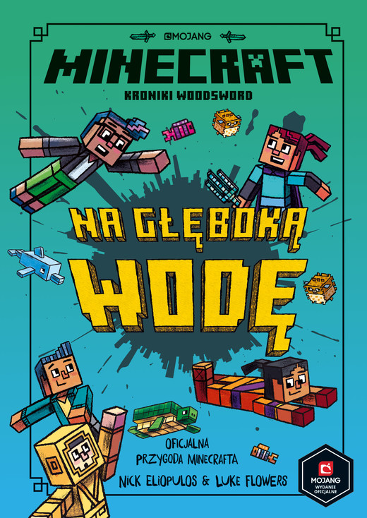 okładka Na głęboką wodę. Minecraft książka | Elioplaos Nick