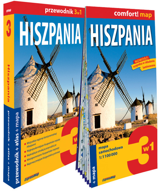 okładka Hiszpania zestaw przewodnikowy 3w1 2025 książka | Opracowanie zbiorowe