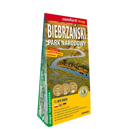okładka Biebrzański Park Narodowy 1:85 000 laminat 2024 książka | Opracowanie zbiorowe