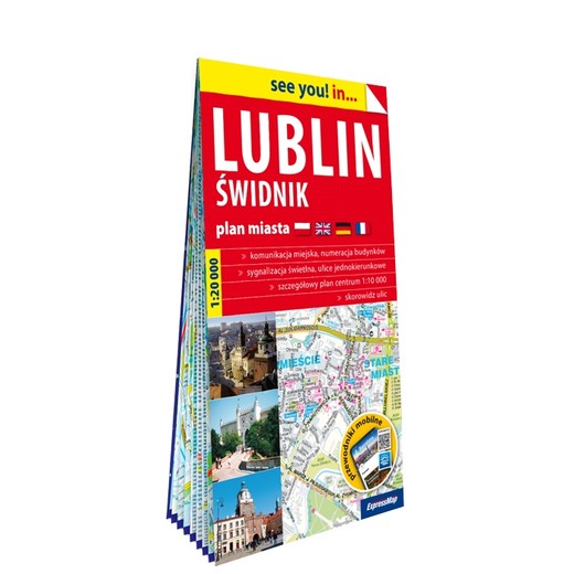 okładka Lublin Świdnik plan miasta 1:20 000 papier 2024 książka | Opracowanie zbiorowe