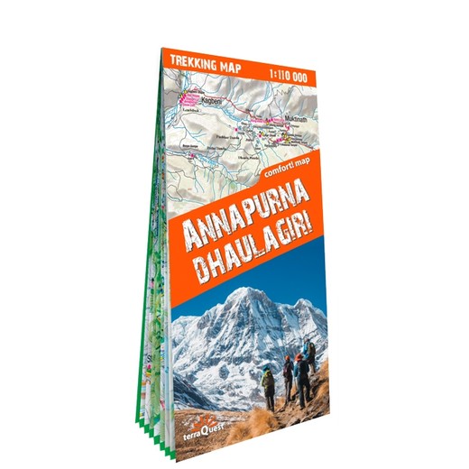 okładka Annapurna & Dhaulagiri trekking map 1:650 000 laminat 2019 książka | Opracowanie zbiorowe