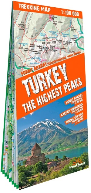 okładka Turkey the Highest Peakstrekking map 1:100 000 laminat książka | Opracowanie zbiorowe