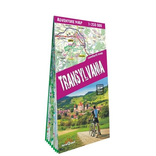 okładka Transylvania adventure map 1:250 000 laminat 2024 książka | Opracowanie zbiorowe