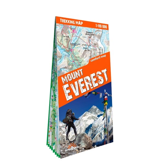 okładka Mount Everest trekking map 1:80 000 laminat 2019 książka | Opracowanie zbiorowe