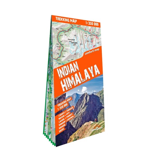 okładka Indian Himalaya trekking map 1:350 000  laminat V2 książka | Opracowanie zbiorowe