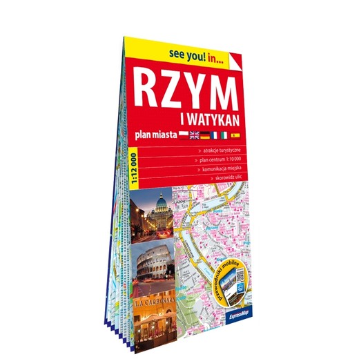 okładka Rzym i Watykan mapa samochodowa 1:12 000 papier 2024 książka | Opracowanie zbiorowe