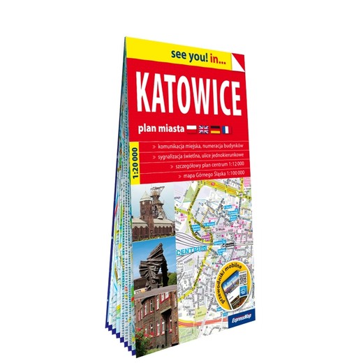 okładka Katowice plan miasta 1:20 000 papier 2024 książka | Opracowanie zbiorowe