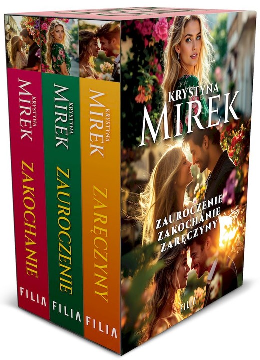 okładka Pakiet Zauroczenie / Zakochanie / Zaręczyny książka | Krystyna Mirek