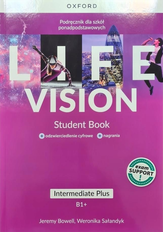 okładka Life Vision Intermediate Plus Podręcznik + e-book + multimedia Student's Book książka | Opracowanie zbiorowe