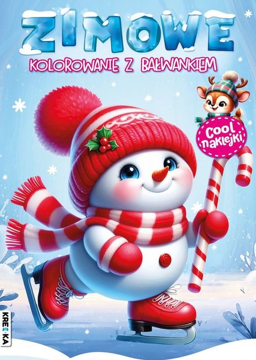 okładka Zimowe kolorowanie z bałwankiem książka | Opracowanie zbiorowe