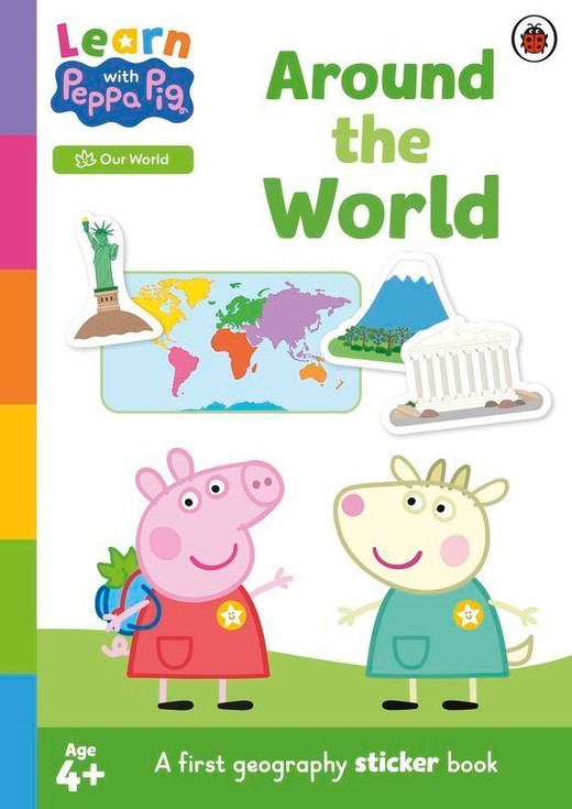 okładka Learn with Peppa: Around the World sticker activity book książka