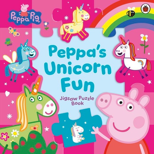 okładka Peppa Pig: Peppa’s Unicorn Fun Jigsaw Puzzle Book książka