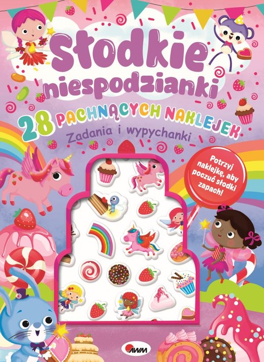 okładka Słodkie niespodzianki. 28 pachnących naklejek książka | Elżbieta Korolkiewicz