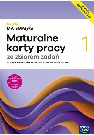 okładka Nowa Matematyka 1 maturalne karty pracy zakres podstawowy rozszerzony EDYCJA 2025 książka | Dorota Ponczek, Karolina Wej