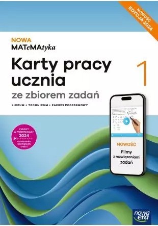 okładka Nowa Matematyka 1 karty pracy ze zbiorem zadań zakres podstawowy EDYCJA 2025 książka | Dorota Ponczek, Karolina Wej