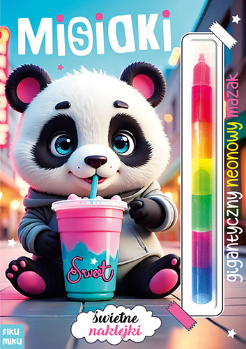 okładka Misiaki. Gigantyczny neonowy mazak. Marker modułowy książka | Opracowanie zbiorowe