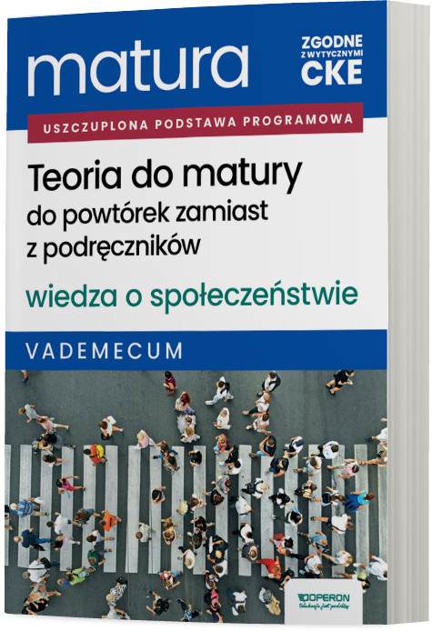 okładka Matura 2026 Wiedza o społeczeństwie Teoria do matury Vademecum książka | Mikołaj Walczyk