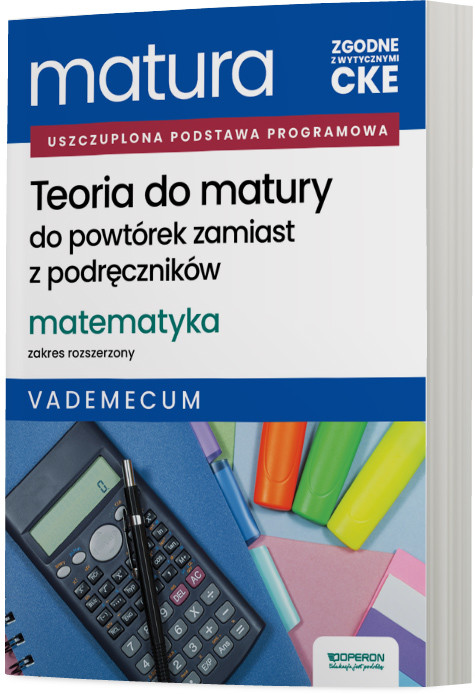 okładka Matura 2026 Matematyka Teoria do matury Zakres rozszerzony Vademecum książka | Adam Konstantynowicz