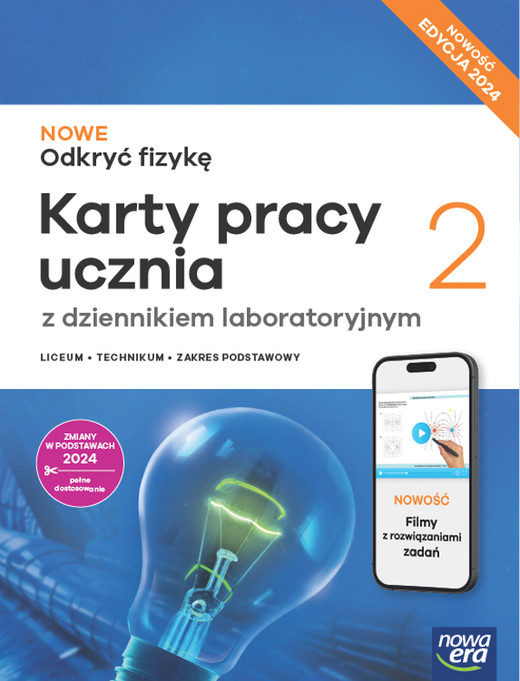 okładka Nowa Fizyka Odkryć Fizykę karty pracy 2 liceum i technikum zakres podstawowy EDYCJA 2025 książka | Bartłomiej Piotrowski