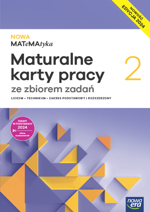 okładka Nowa Matematyka 2 maturalne karty pracy zakres rozszerzony EDYCJA 2025 książka | Dorota Ponczek, Karolina Wej