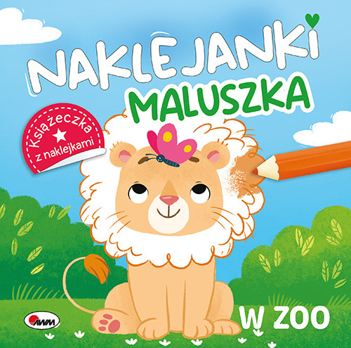 okładka W zoo. Naklejanki maluszka książka | Opracowanie zbiorowe