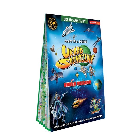okładka System Słoneczny Droga Mleczna mapa dla dzieci PL XXL laminat książka | Opracowanie zbiorowe
