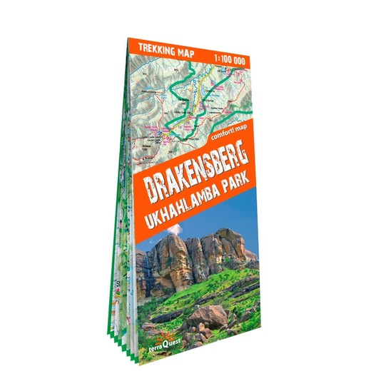 okładka Drakensberg Ukhahlamba Park trekking map 1:100 000  laminat książka | Opracowanie zbiorowe
