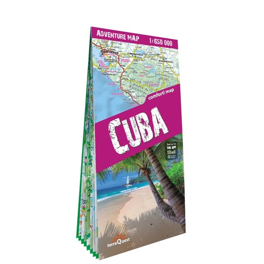 okładka Cuba adventure map 1:650 000 laminat 2024 książka | Opracowanie zbiorowe