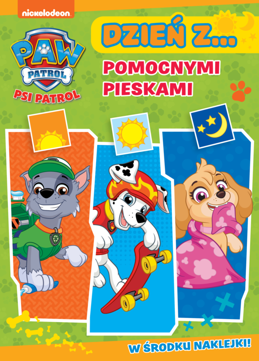 okładka Pieskami pomocnikami. Psi Patrol. Dzień z.... książka | Opracowanie zbiorowe