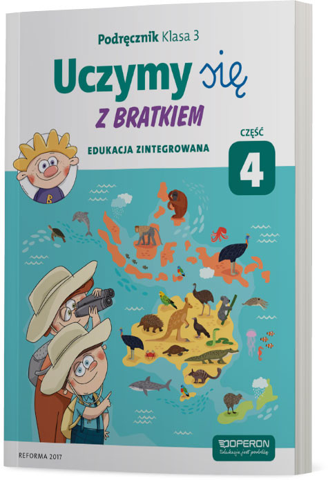 okładka Uczymy się z Bratkiem 3 Podręcznik część 4 szkoła podstawowa książka | Grażyna Tamas, Małgorzata Rożyńska