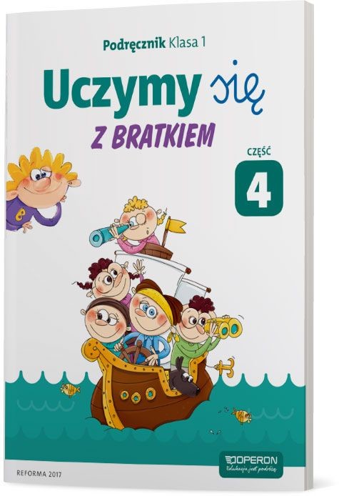 okładka Uczymy się z Bratkiem 1 Podręcznik część 4 szkoła podstawowa książka | Agnieszka Szwejkowska-Kulpa