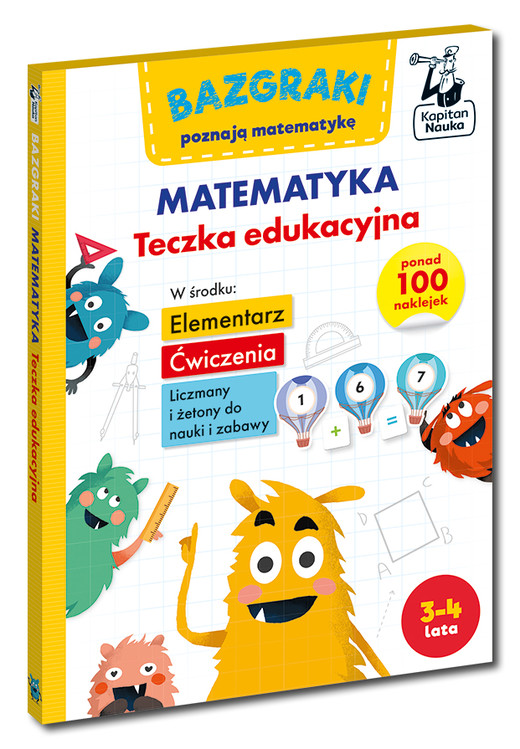 okładka Matematyka. Teczka edukacyjna. Kapitan Nauka. Bazgraki książka
